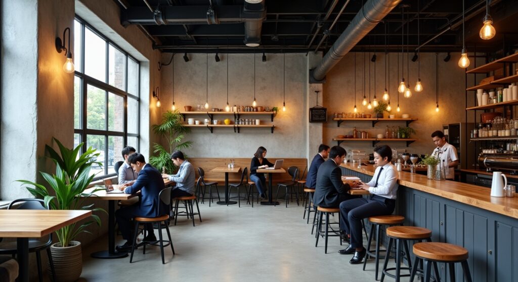 industrial cafe design